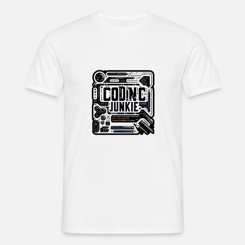 Coding Junkie 11 - Men's T-Shirt - white