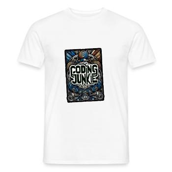 Accro au codage 14 - T-shirt homme - blanc - Devant - AI Model Male 178 dark (178cm)