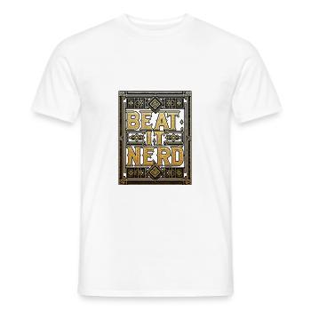Battez-le Nerd 13 - T-shirt homme - blanc - Devant - AI Model Male 178 dark (178cm)