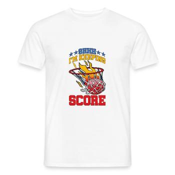 Chut, je garde le score à 20 - T-shirt homme - blanc - Devant - AI Model Male 178 dark (178cm)