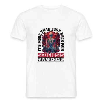 It's More Than Just Back Pain 12 - Men's T-Shirt - white - Front - AI Model Male 178 dark (178cm)