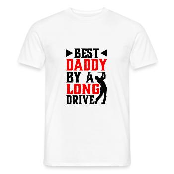 Best Daddy By A Long Drive - Männer T-Shirt - Weiß - Vorne - AI Model Male 178 dark (178cm)