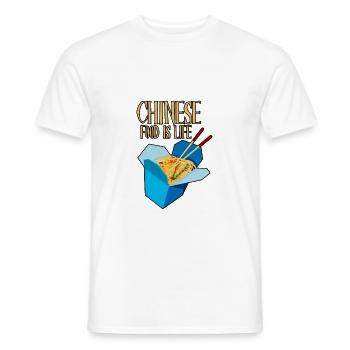 La cuisine chinoise, c’est la vie 4 - T-shirt homme - blanc - Devant - AI Model Male 178 dark (178cm)