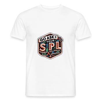 Go Ask Your Spl 10 - Männer T-Shirt - Weiß - Vorne - AI Model Male 178 dark (178cm)