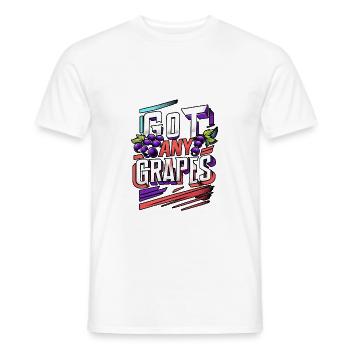 Got Any Grapes 11 - Men's T-Shirt - white - Front - AI Model Male 178 dark (178cm)