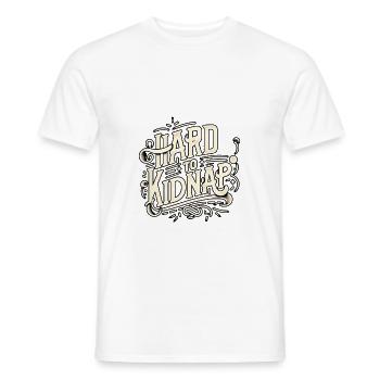 Hard to Kidnap 6 - Men's T-Shirt - white - Front - AI Model Male 178 dark (178cm)