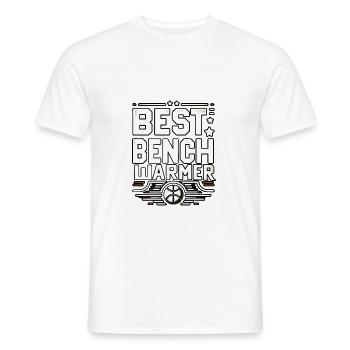 Meilleur chauffe-paillasse 5 - T-shirt homme - blanc - Devant - AI Model Male 178 dark (178cm)