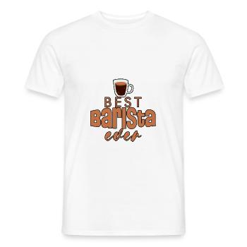 Best Barista Ever 2 - Männer T-Shirt - Weiß - Vorne - AI Model Male 178 dark (178cm)