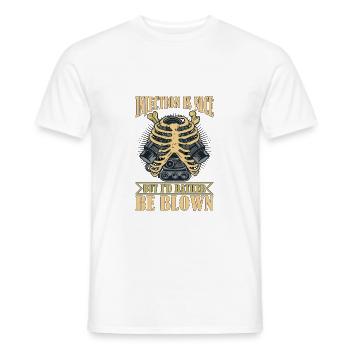 L’injection est agréable mais je préfère être soufflé 6 - T-shirt homme - blanc - Devant - AI Model Male 178 dark (178cm)