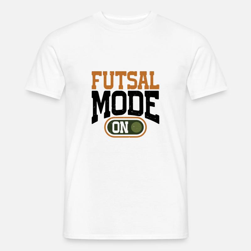Futsal Mode On 13 - Männer T-Shirt - Weiß