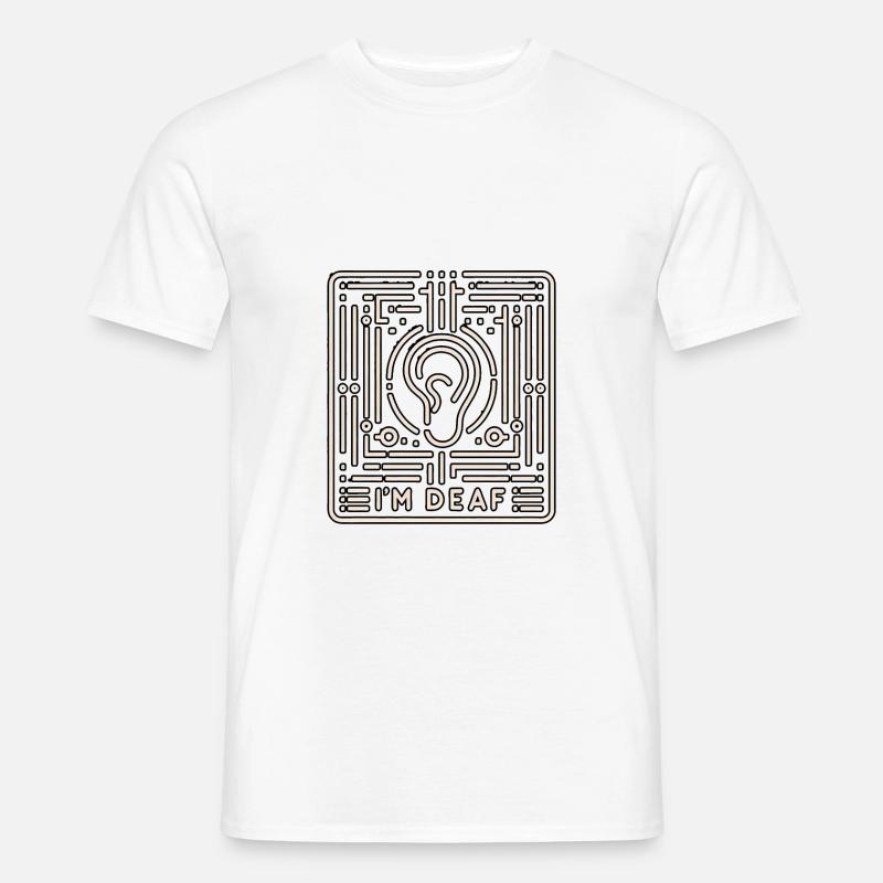 I'm Deaf 40 - Männer T-Shirt - Weiß