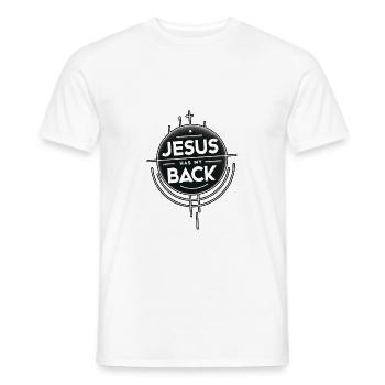 Jésus me soutient 19 - T-shirt homme - blanc - Devant - AI Model Male 178 dark (178cm)