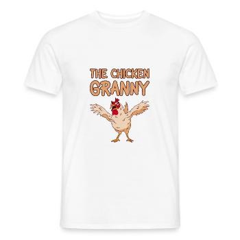 The Chicken Granny 2 - Männer T-Shirt - Weiß - Vorne - AI Model Male 178 dark (178cm)