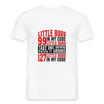 99 petits bugs dans mon code 7 - T-shirt homme - blanc - Devant - AI Model Male 178 dark (178cm)