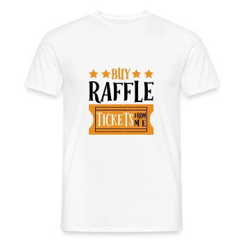Achetez des billets de tombola chez moi 7 - T-shirt homme - blanc - Devant - AI Model Male 178 dark (178cm)