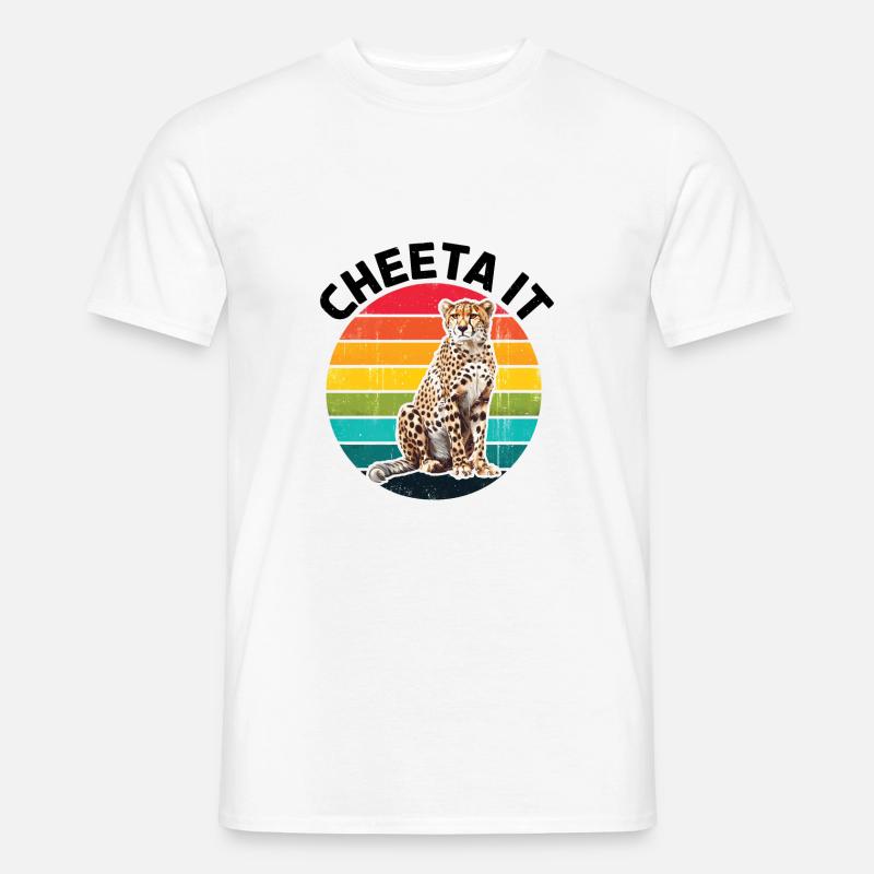 Cheeta It - Männer T-Shirt - Weiß