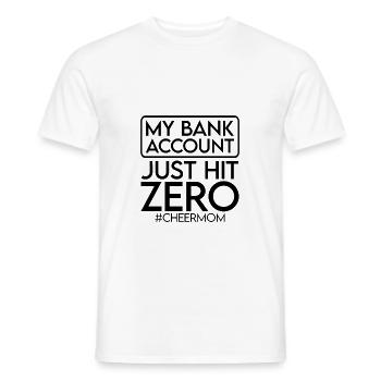 Mon compte bancaire vient d’atteindre zéro 3 - T-shirt homme - blanc - Devant - AI Model Male 178 dark (178cm)