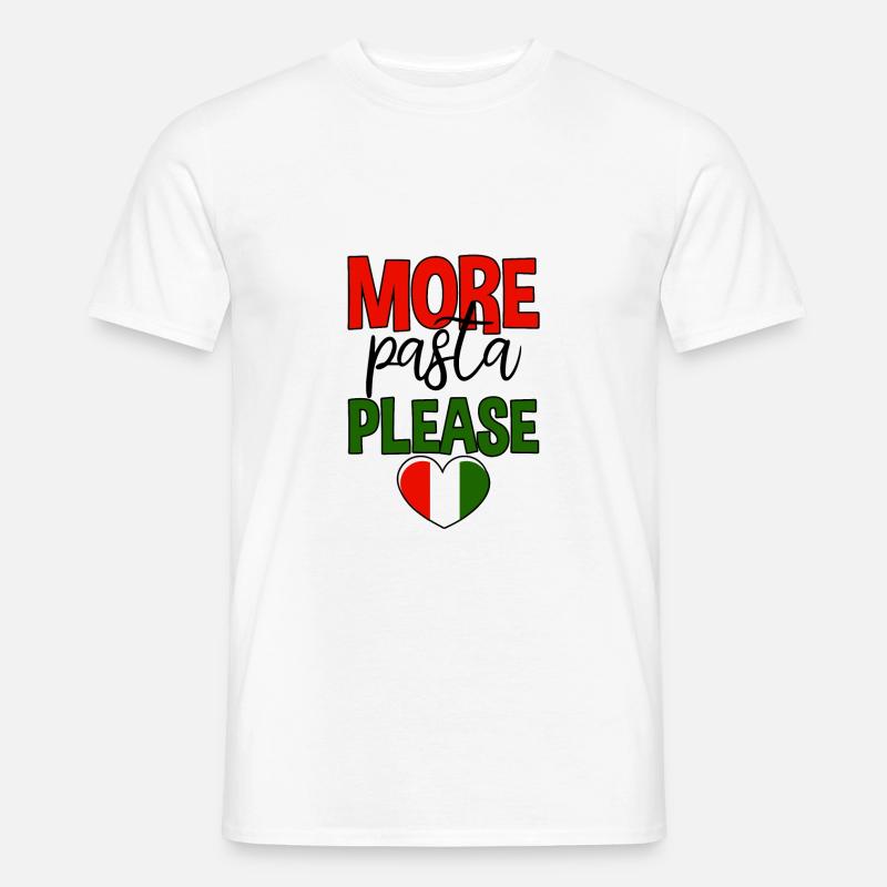 More Pasta Please 4 - Männer T-Shirt - Weiß