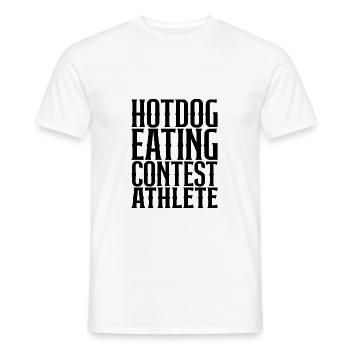 Hotdog Eating Contest Athlete - Männer T-Shirt - Weiß - Vorne - AI Model Male 178 dark (178cm)