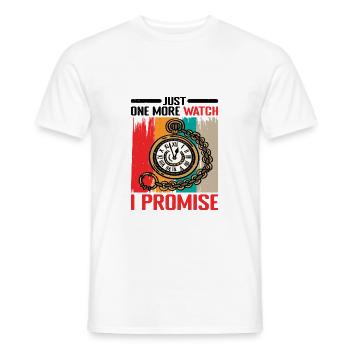 Just One More Watch I Promise 2 - Männer T-Shirt - Weiß - Vorne - AI Model Male 178 dark (178cm)