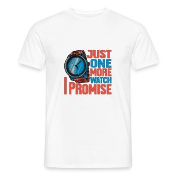 Just One More Watch I Promise - Männer T-Shirt - Weiß - Vorne - AI Model Male 178 dark (178cm)