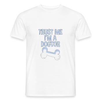 Croyez-moi, je suis un Dogtor - T-shirt homme - blanc - Devant - AI Model Male 178 dark (178cm)