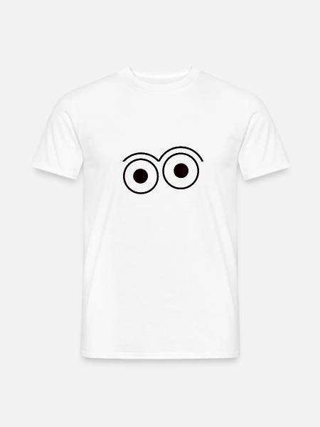 Offene Augen (2) - Männer T-Shirt - Weiß