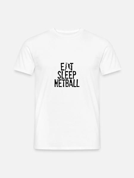 Eat Sleep Netball - Men's T-Shirt - white