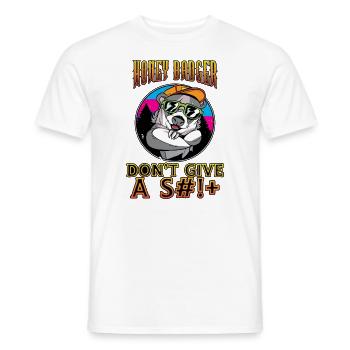 Honey Badger Don't Give A Shi - Männer T-Shirt - Weiß - Vorne - AI Model Male 178 dark (178cm)