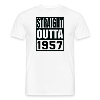 STRAIGHT OUTTA 1957 - Männer T-Shirt - Weiß - Vorne - AI Model Male 178 dark (178cm)