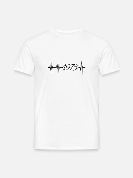 Born 1973, 50 years, anniversary - Men's T-Shirt - white