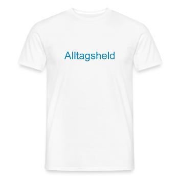 Alltagsheld - Männer T-Shirt - Weiß - Vorne - AI Model Male 178 dark (178cm)