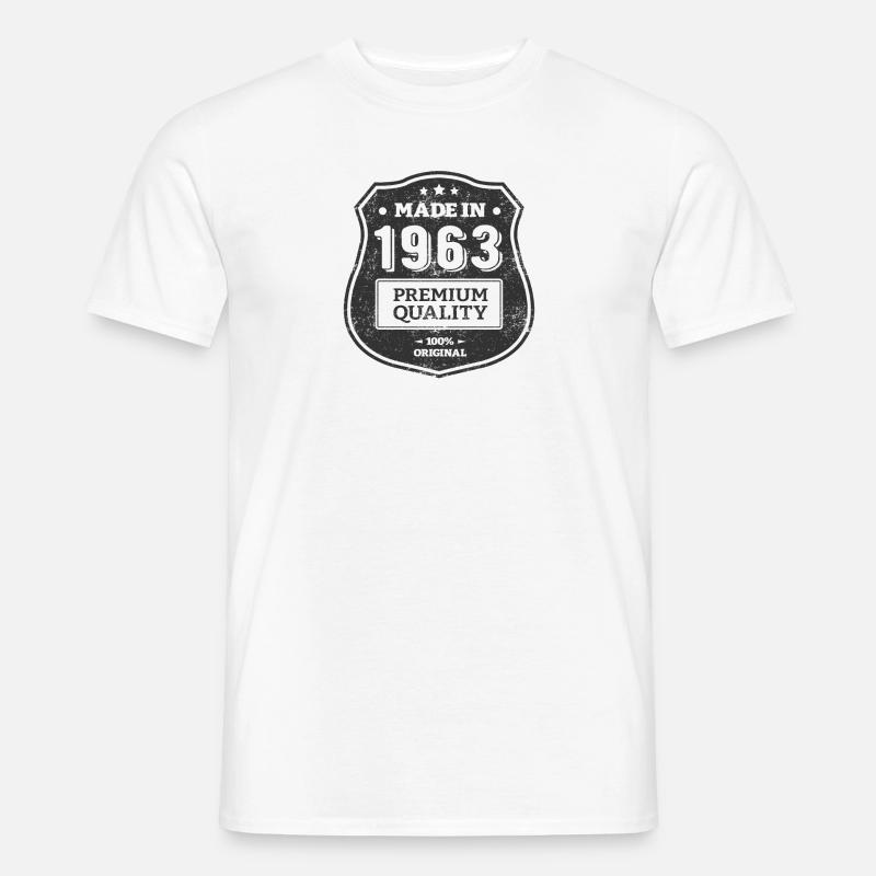 HERGESTELLT 1963 - Männer T-Shirt - Weiß