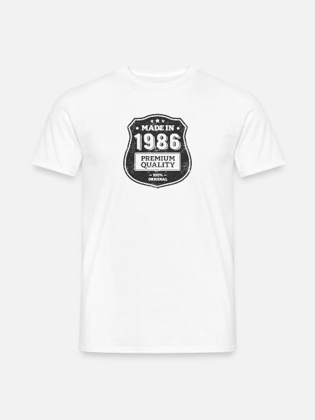 MADE IN 1986 - Men's T-Shirt - white