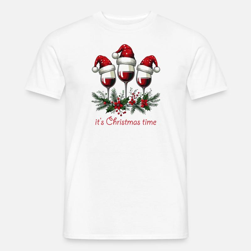 Weingläser - Männer T-Shirt - Weiß