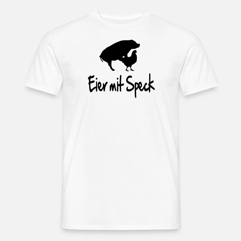 eier_mit_speck - Men’s T-shirt - white