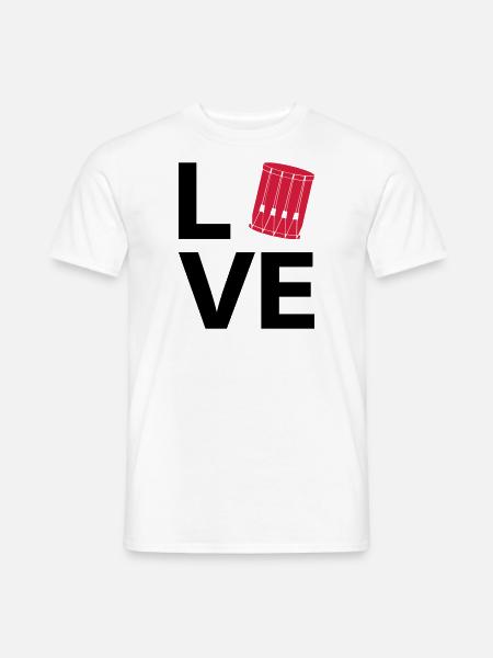 Love - Drum - Men's T-Shirt - white