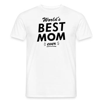 La meilleure maman au monde - T-shirt homme - blanc - Devant - AI Model Male 178 dark (178cm)