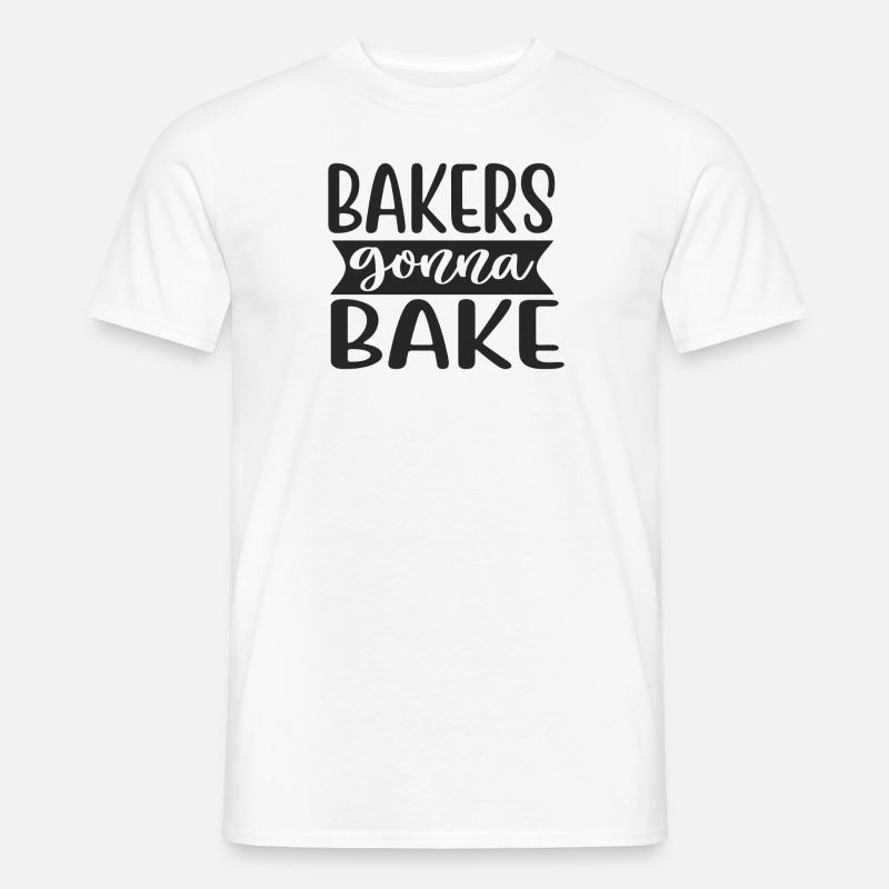 Bakere skal bake - T-skjorte herre - hvit