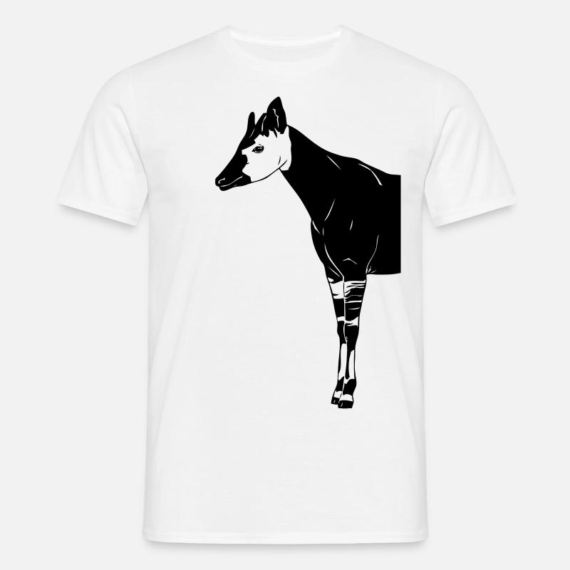Okapi - Männer T-Shirt - Weiß