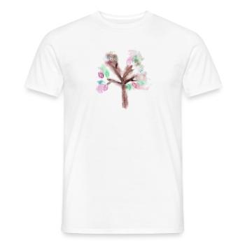 Bunter filigraner Herbstbaum - Männer T-Shirt - Weiß - Vorne - AI Model Male 178 dark (178cm)