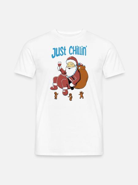 Chillin Santa - Men's T-Shirt - white