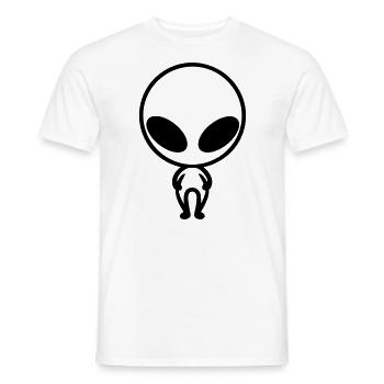 Außerirdischer - Männer T-Shirt - Weiß - Vorne - AI Model Male 178 dark (178cm)