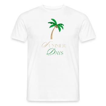 Summer Vibes - Men's T-Shirt - white - Front - AI Model Male 178 dark (178cm)