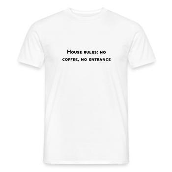 Lustiges Café-Design - Männer T-Shirt - Weiß - Vorne - AI Model Male 178 dark (178cm)