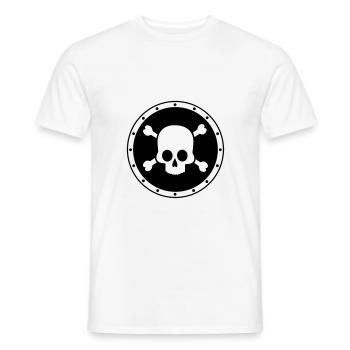 Pirate - Crâne - T-shirt homme - blanc - Devant - AI Model Male 178 dark (178cm)