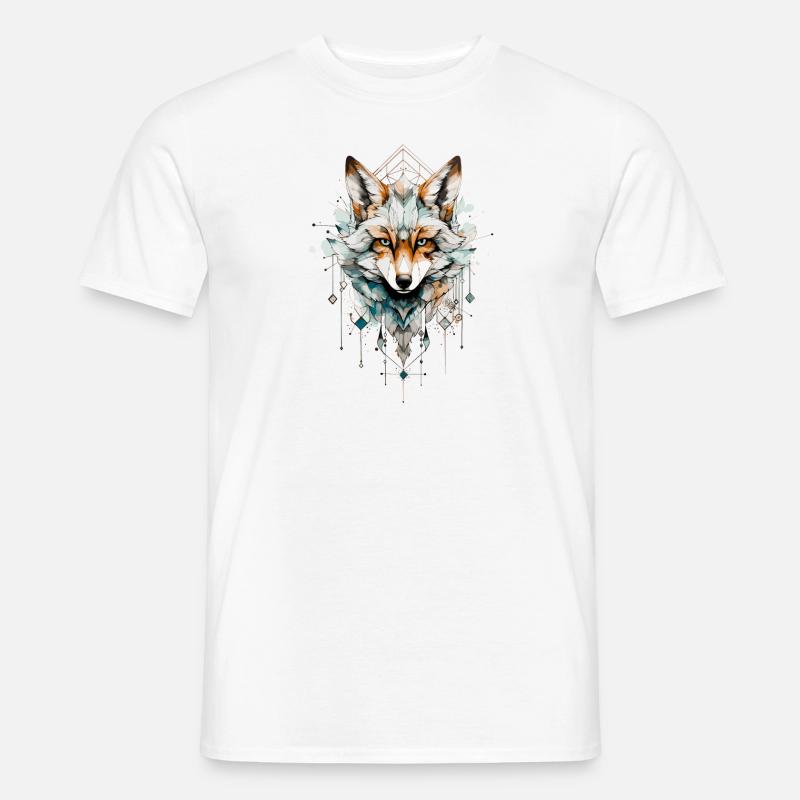 Fuchs - Männer T-Shirt - Weiß