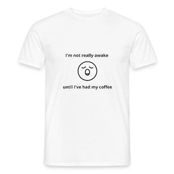 design drôle fatigué - T-shirt homme - blanc - Devant - AI Model Male 178 dark (178cm)