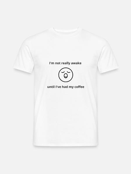design drôle fatigué - T-shirt homme - blanc