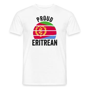 Proud Eritrean | Eritrea Flagge - Männer T-Shirt - Weiß - Vorne - AI Model Male 178 dark (178cm)